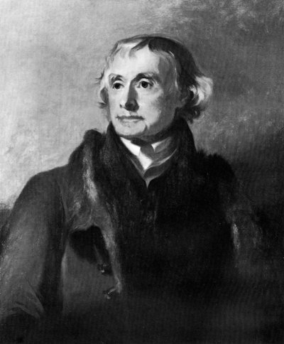 Thomas Jefferson, derde president van de Verenigde Staten, 19e eeuw door Thomas Sully
