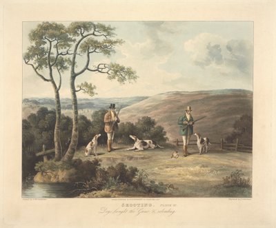 Een set van vier - Schieten: Plaat III. Honden brachten de roem en herladen door Thomas Sutherland