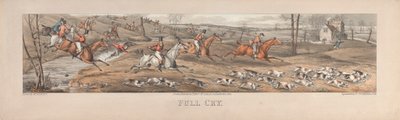 Een set van vier: Full Cry. Londen, uitgegeven door Thos. McLean, 1824 door Thomas Sutherland