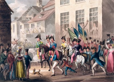 De intocht van de geallieerden in Parijs, 31 maart 1814 door Thomas Sutherland