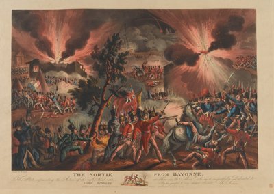 De uitval uit Bayonne, 1814 door Thomas Sutherland