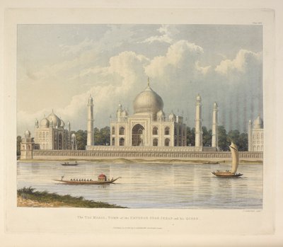 De Taj Mahal, Graf van de Keizer Shah Jehan, illustratie uit 