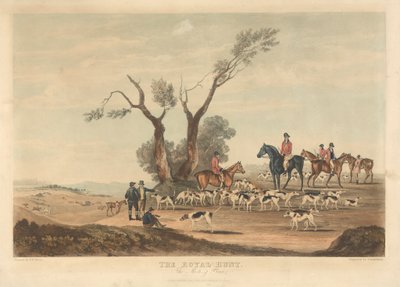 Twee van een set van vier: De koninklijke jacht. 1. De ontmoetingsplaats. door Thomas Sutherland