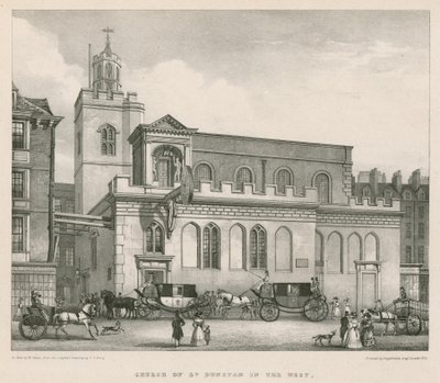 Kerk van St. Dunstan in het Westen door Thomas Talbot Bury