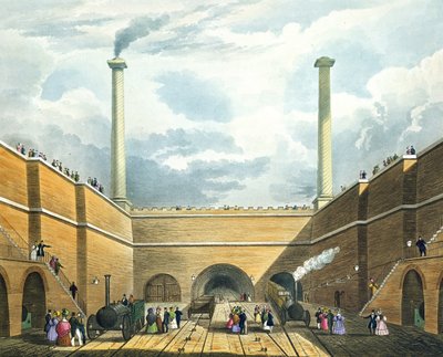 Ingang van de Spoorweg bij Edge Hill, Liverpool, plaat 2 uit 