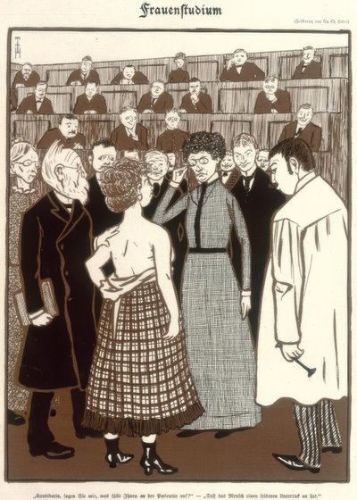 Vrouwenstudie door Thomas Theodor Heine