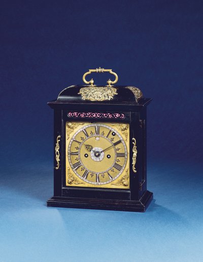 Queen Anne gemonteerde slagwerk bracket klok met trek kwartier herhaling, nr. 376, ca. 1705 door Thomas Tompion