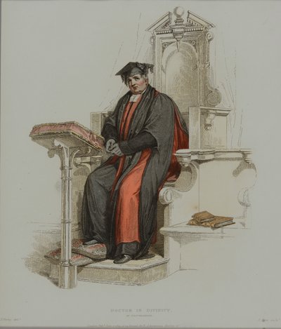 Doctor in de Godgeleerdheid, gegraveerd door J. Agar door Thomas Uwins