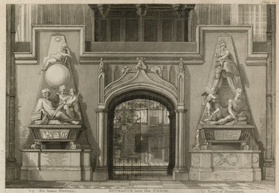 Ingang naar het Koor, Westminster Abbey, Londen door Thomas Uwins