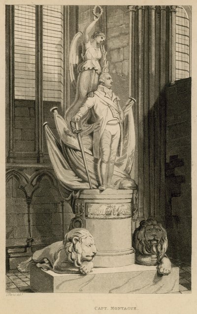 Monument voor Kapitein Montague, Westminster Abbey, Londen door Thomas Uwins