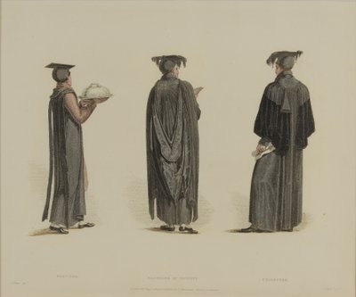 Servitor, Bachelor of Divinity, Collector, gegraveerd door J. Agar, gepubliceerd in R. Ackermann