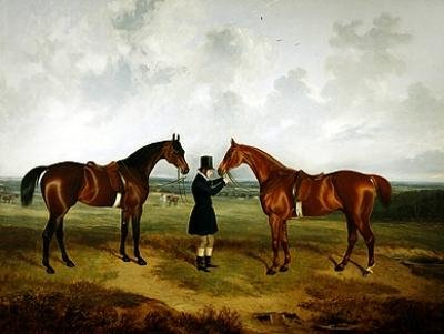 Voor de jacht (olie op doek) door Thomas W. Bretland