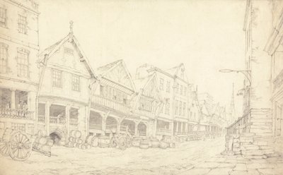 Watergate Street, Chester door Thomas Webster