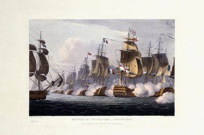 De Slag bij Trafalgar, 21 oktober 1805, 1816 door Thomas Whitcombe