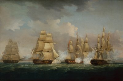 De Santa Brigida aangevallen door de Naiad, Alcamene en Triton door Thomas Whitcombe