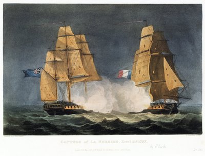 De verovering van het Franse schip 