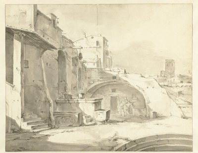 Italiaanse ruïne door Thomas Wijck
