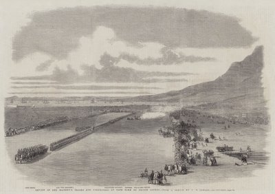 Review van de troepen en vrijwilligers van Hare Majesteit in Kaapstad door Prins Alfred door Thomas William Bowler