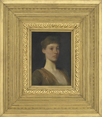 Portret van een jong meisje, 1888 door Thomas Wilmer Dewing