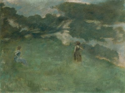 De heremietlijster door Thomas Wilmer Dewing