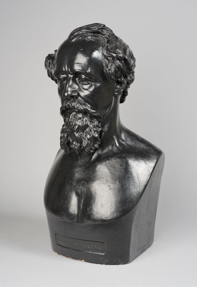 Kopie van een buste van Charles Dickens door Thomas Woolner