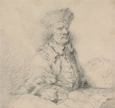 Rembrandt in een Bontmuts door Thomas Worlidge