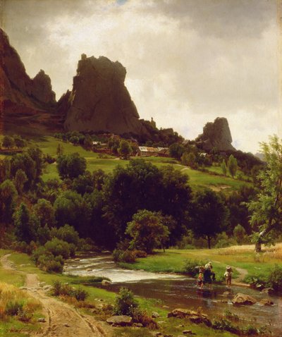 Zomer Pastorale (Uitzicht op Kallenfels) 1853 door Thomas Worthington Whittredge
