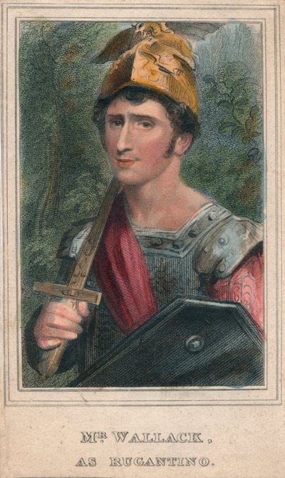 Mr Wallack, als Rugantino, ca. 1820 door Thomas Wright