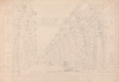 Tremal Naigs Choultry, Madura, juli 1792 door Thomas und William Daniell