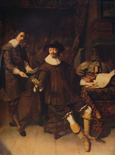 Constantijn Huygens en zijn klerk, 1627, ca. 1915 door Thomas de Keyser
