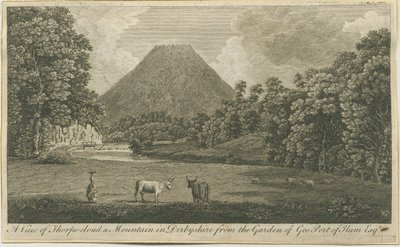 Dovedale - Thorpe Cloud door Thomas of Derby (after) Smith