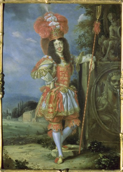 Leopold I (1640-1705), Heilige Roomse Keizer, in theatrale kostuum, gekleed als Acis uit La Galatea, een favola op muziek gezet door Antonio Draghi, 1667 door Thomas of Ypres