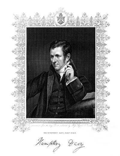 Sir Humphry Davy, Cornish chemicus en natuurkundige door Thomson