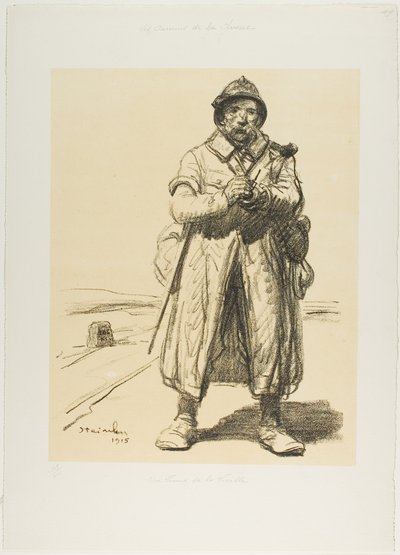 Een veteraan van de oude garde door Théophile Alexandre Pierre Steinlen