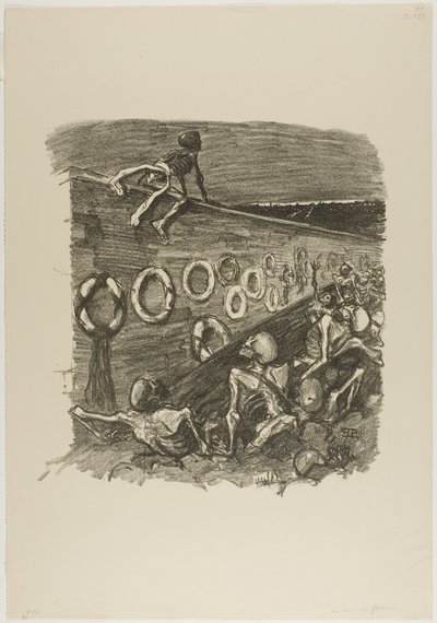 Aan de muur van de federalisten door Théophile Alexandre Pierre Steinlen