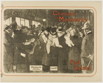 Liedjes van Montmartre door Théophile Alexandre Pierre Steinlen