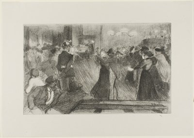 Danszaal door Théophile Alexandre Pierre Steinlen