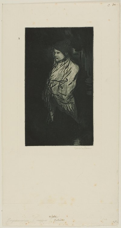 Eerste kleine nachtstukje door Théophile Alexandre Pierre Steinlen