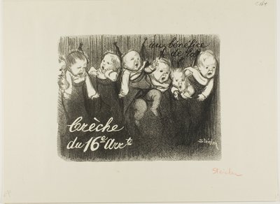 Ten voordele van de kwekerij van het 16e arrondissement door Théophile Alexandre Pierre Steinlen