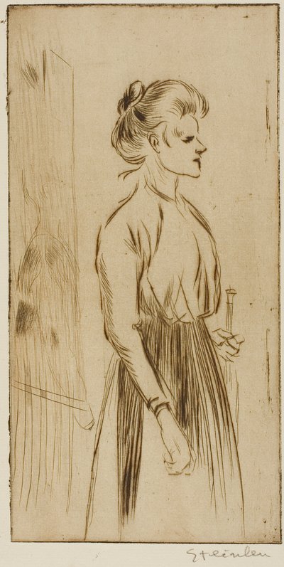 Harde vrouw door Théophile Alexandre Pierre Steinlen