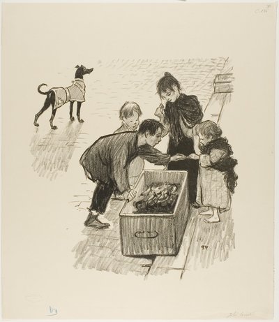 High society! door Théophile Alexandre Pierre Steinlen