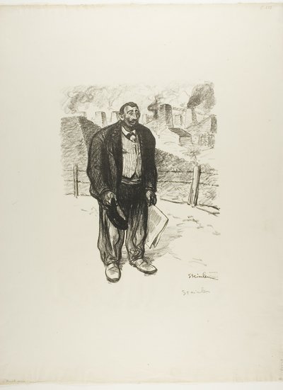 Eerlijke werker door Théophile Alexandre Pierre Steinlen