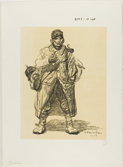 Infanterist door Théophile Alexandre Pierre Steinlen