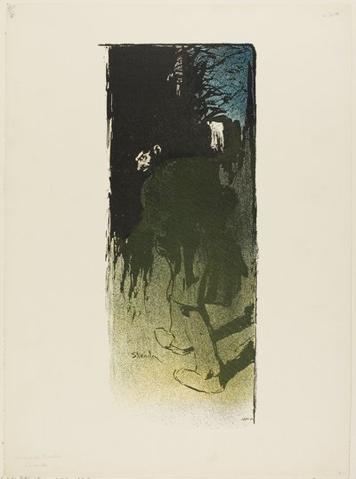 De Nacht door Théophile Alexandre Pierre Steinlen