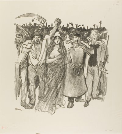 18 maart door Théophile Alexandre Pierre Steinlen