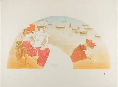 Op het strand door Théophile Alexandre Pierre Steinlen