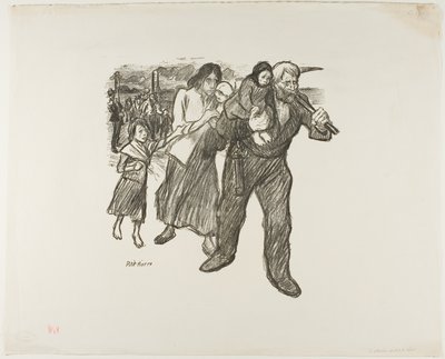 Verontwaardiging in Pas-de-Calais door Théophile Alexandre Pierre Steinlen