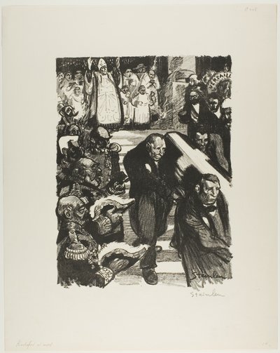 Rochefort is stervende! Rochefort is dood! door Théophile Alexandre Pierre Steinlen