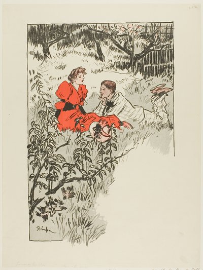 Lente door Théophile Alexandre Pierre Steinlen