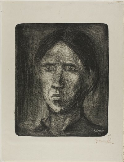 De gewone man door Théophile Alexandre Pierre Steinlen